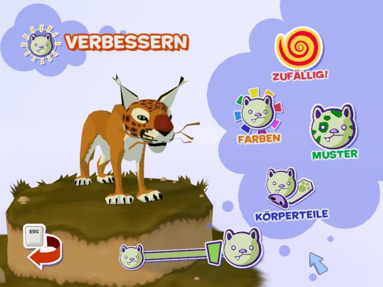 [03/12/2009] Eigene Tiere zu kreieren ist möglich, aber nicht immer ein ästhetischer Erfolg.