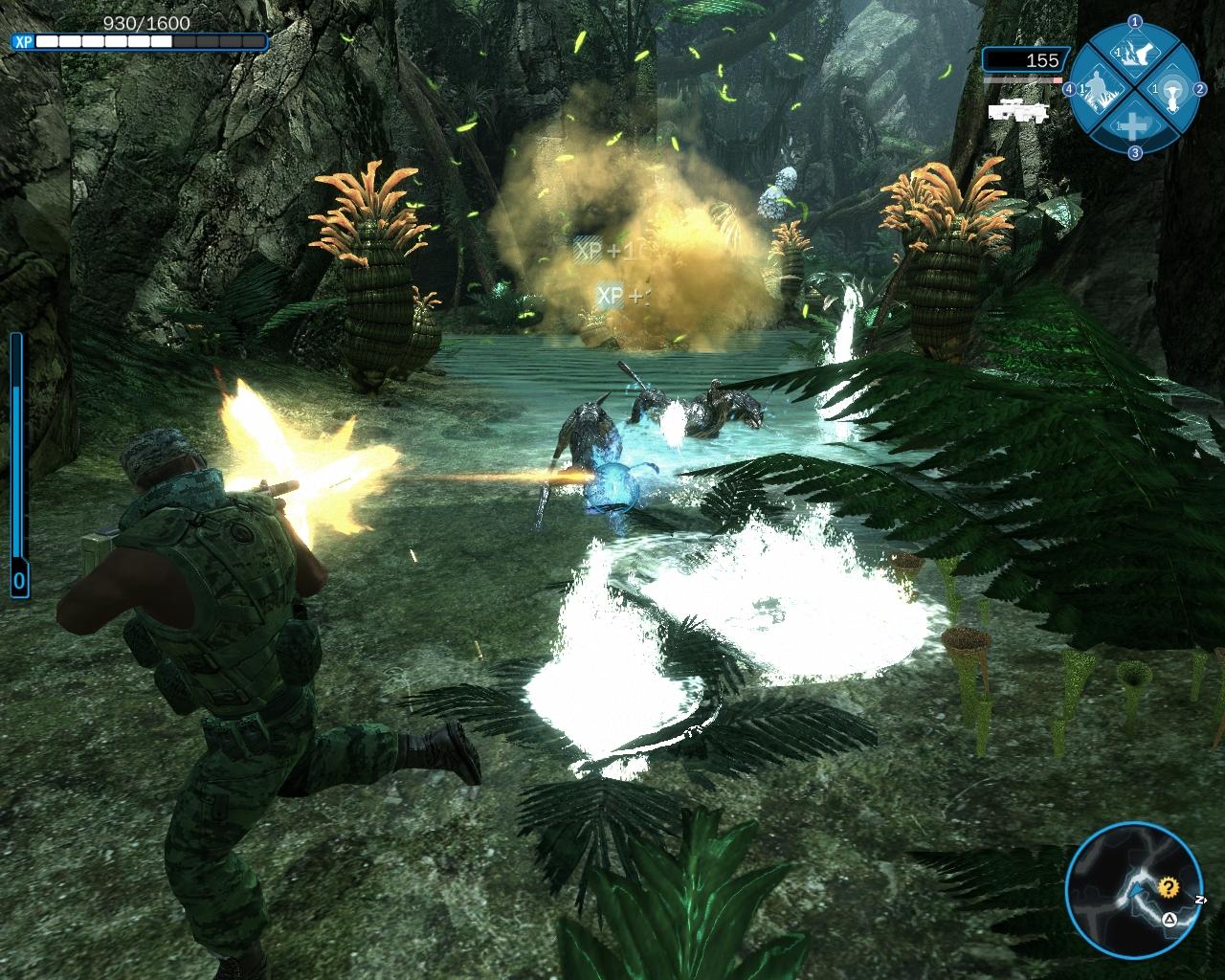 [02/12/2009] Aufseiten der RDA spielt sich Avatar wie ein typischer Third-Person-Shooter.