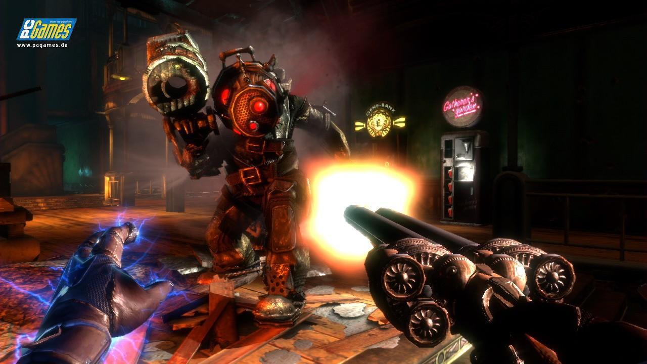 [11/12/2009] Bioshock 2: Protector Trials (kostenlos auf GfW) - Konsoleros haben ihn schon länger, PC-Spieler dürfen sich seit dem 14. März auf neue Abenteuer in der Unterwasserstadt Rapture stürzen. Enthalten sind sechs neue Maps in drei Schwierigkeitsmodi.
