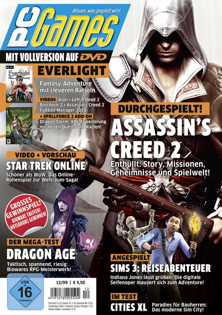 [11/12/2009] PC Games Ausgabe 12/09 - Titelthema: Assassin's Creed 2