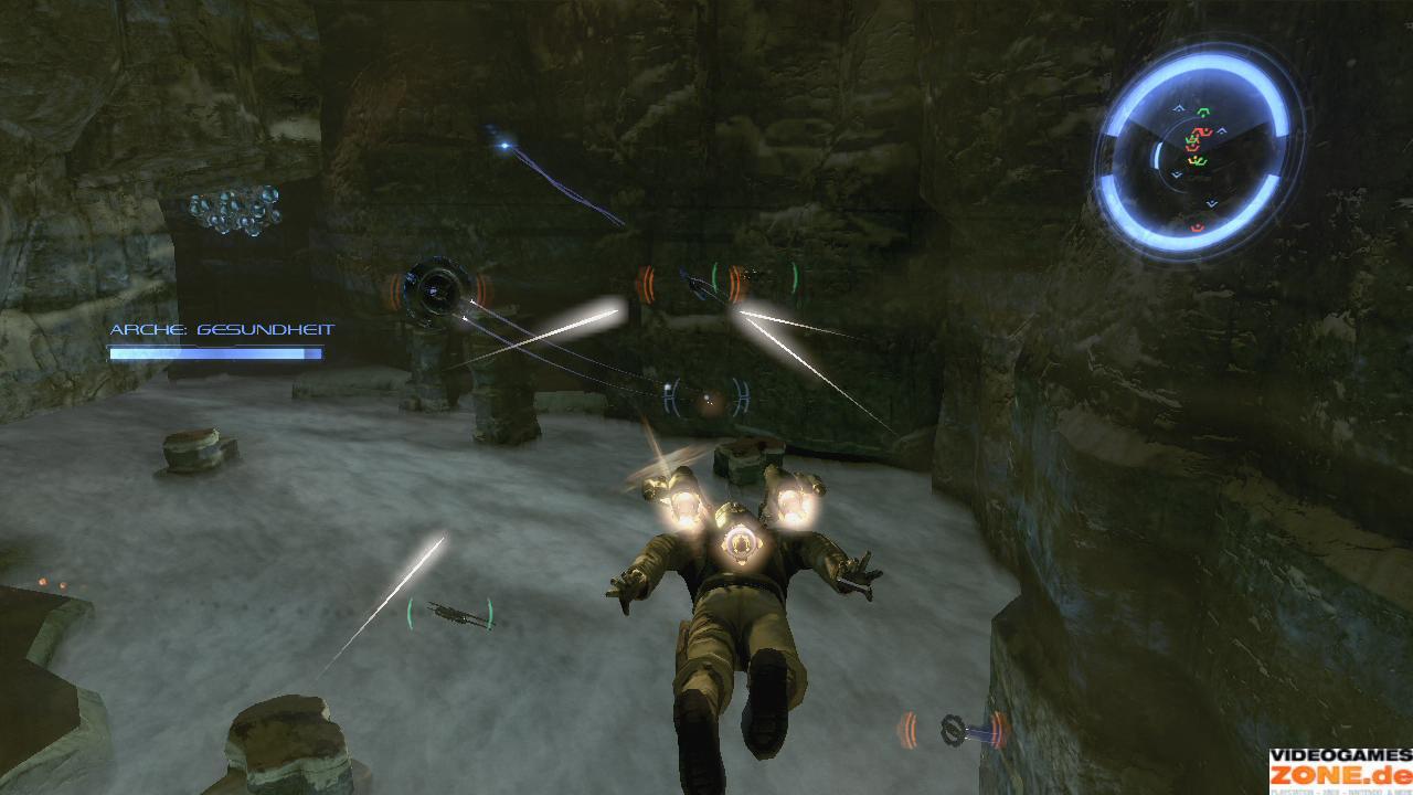 [20/01/2010] Dark Void, PC, Xbox 360, PS3[br]Die Idee hinter Dark Void klingt zunächst vielversprechend: Der Held ist mit einem Jetpack ausgerüstet und bestreitet Kämpfe auch aus der Luft. Leider ist Geschichte ziemlicher Quark, die Charaktere nichts weiter als Stereotypen und die Grafik alles andere als zeitgemäß. Das Resultat überrascht daher nicht: Dark Void floppte. 