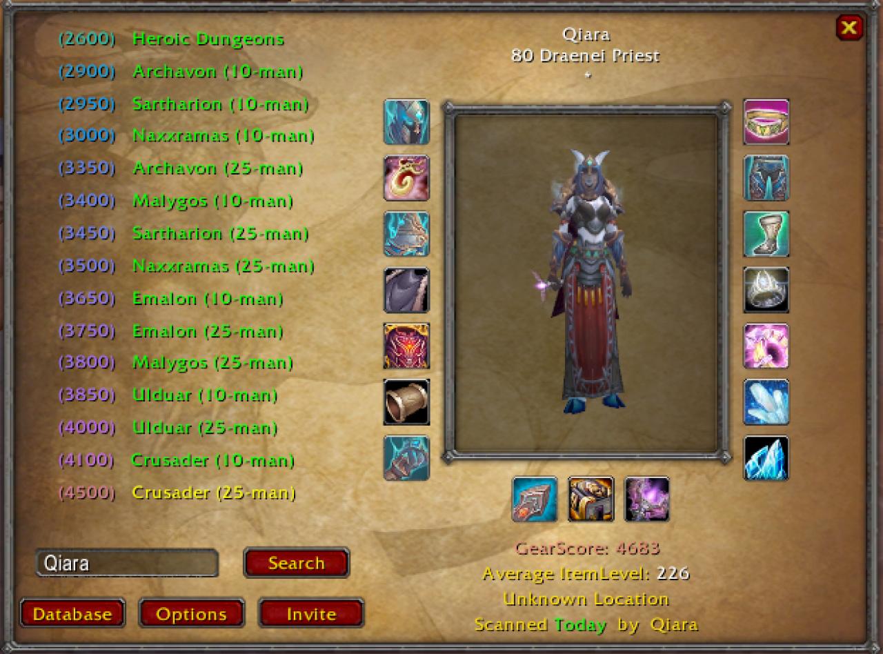 [04/01/2010] Gearscout für World of Warcraft