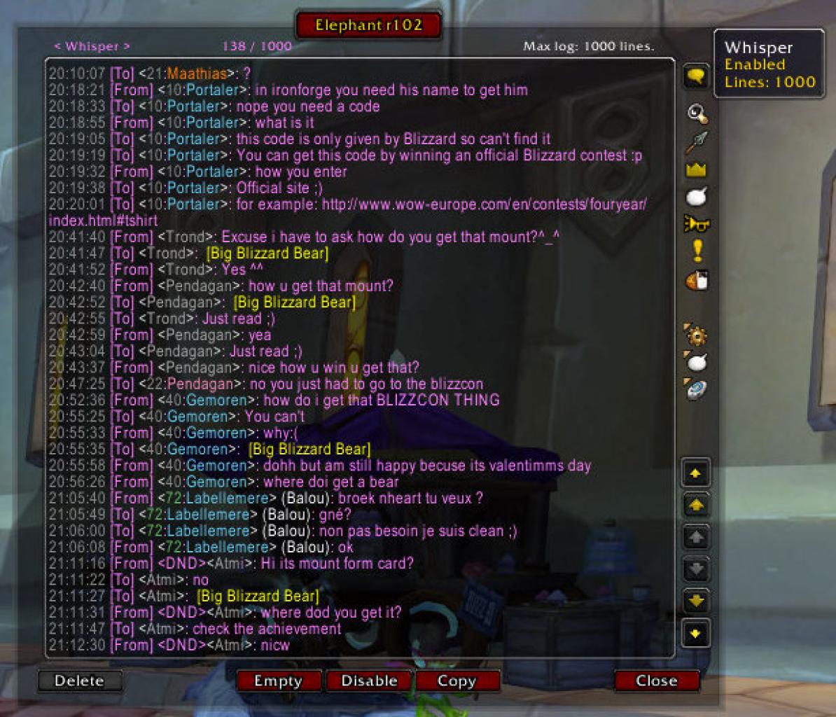 [11/01/2010] Elephant für World of Warcraft