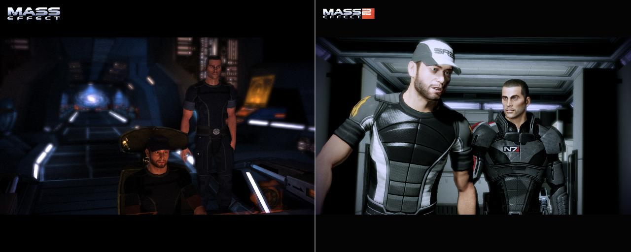 [27/01/2010] Mass Effect (links) gegen Mass Effect 2 (rechts) - Figuren-Vergleich [1]