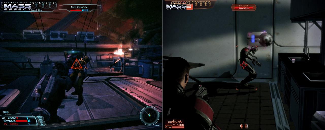 [27/01/2010] Mass Effect (links) gegen Mass Effect 2 (rechts) - Kampfhandlung