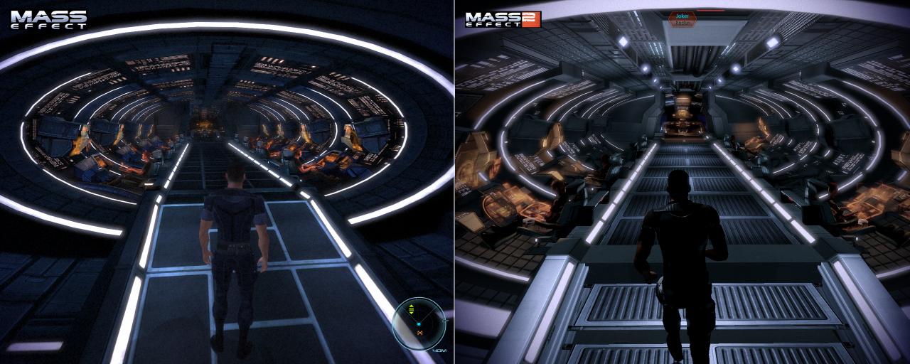 [27/01/2010] Mass Effect (links) gegen Mass Effect 2 (rechts) - Auf der Normandy [2]