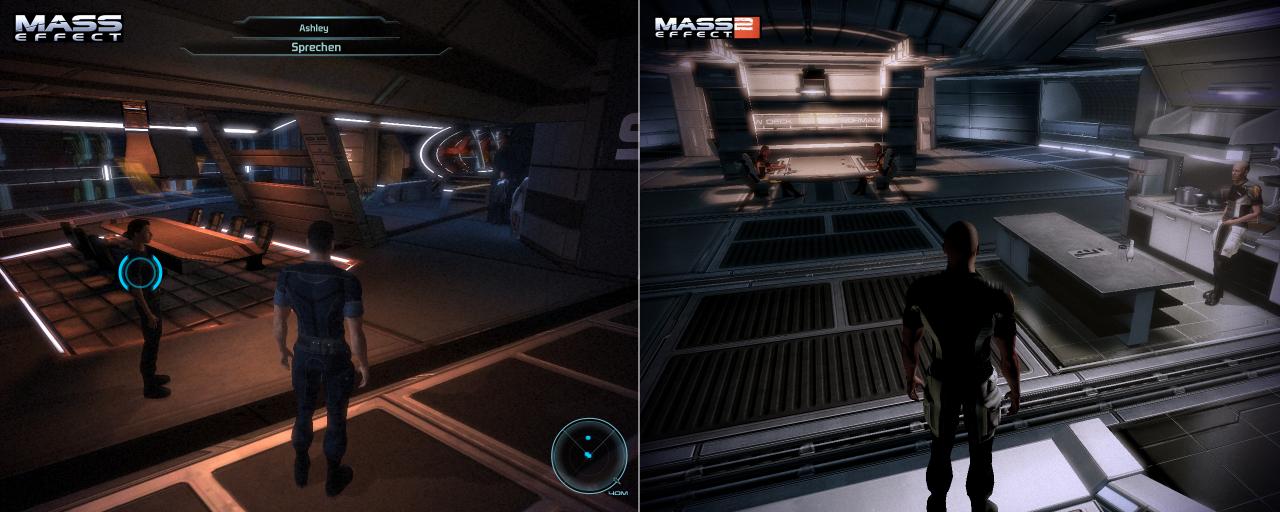 [27/01/2010] Mass Effect (links) gegen Mass Effect 2 (rechts) - Auf der Normandy [4]