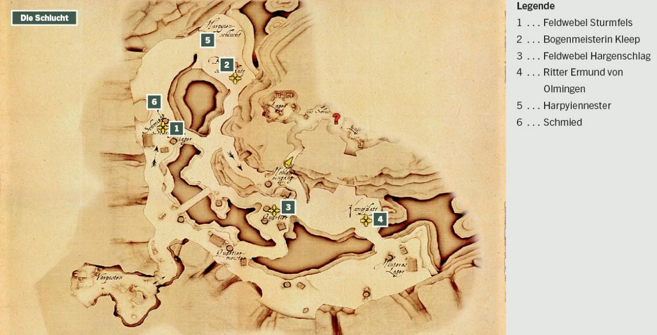[15/02/2010] Drakensang: Am Fluss der Zeit: Karte - Die Schlucht