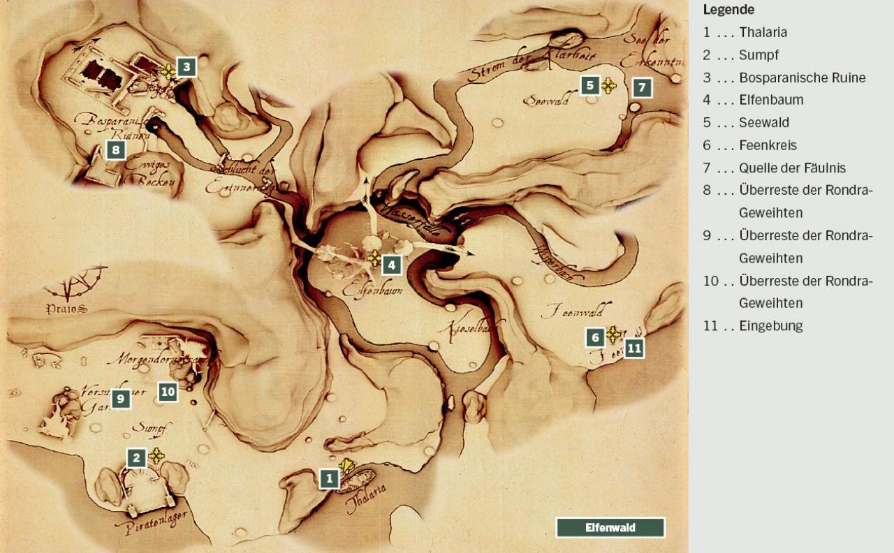 [15/02/2010] Drakensang: Am Fluss der Zeit: Karte - Elfenwald