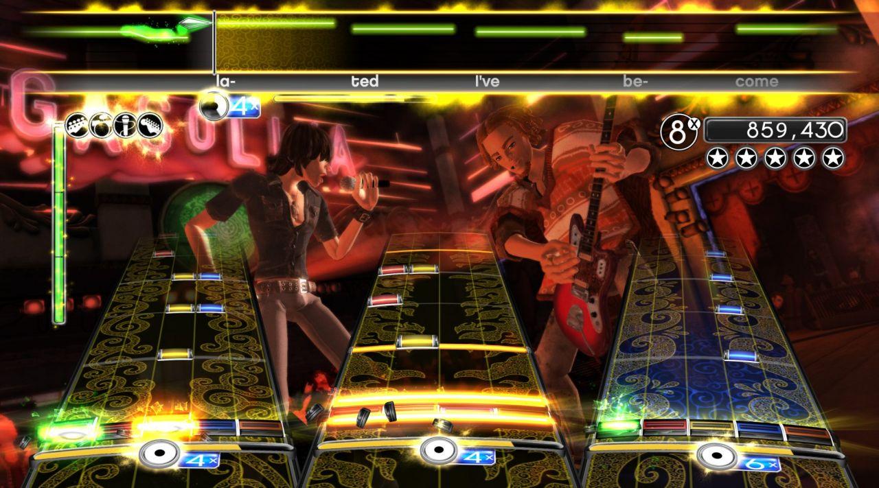 [22/02/2010] Rock Band 2, mit Schlagzeug, Bass, Gitarre und Mikrofon, zählt zu den besten Musikspielen - und ist Konsolen-exklusiv.
