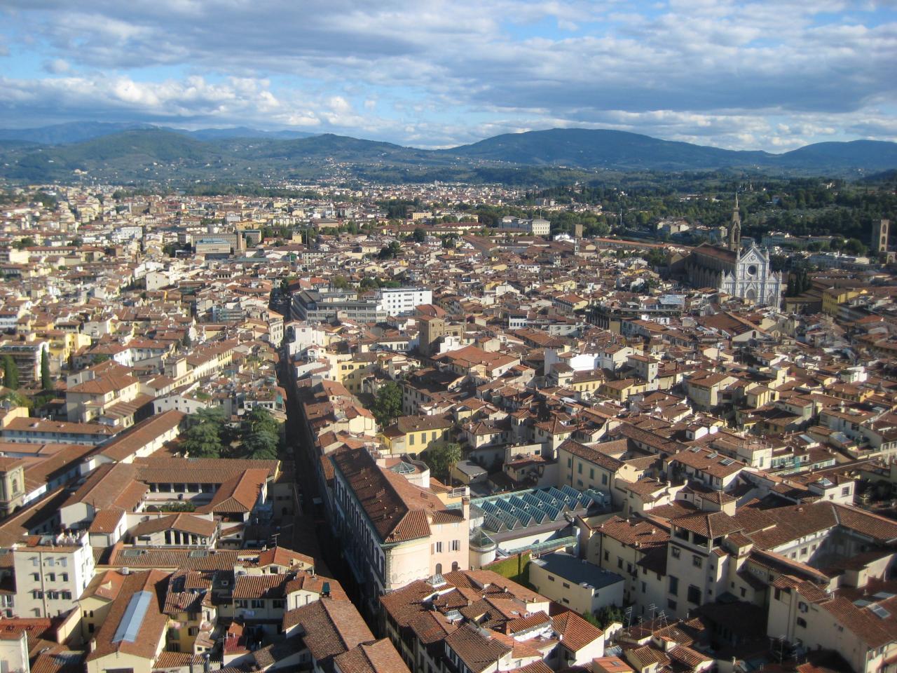 [23/03/2010] Die Stadt Florenz aus der Vogelperspektive.