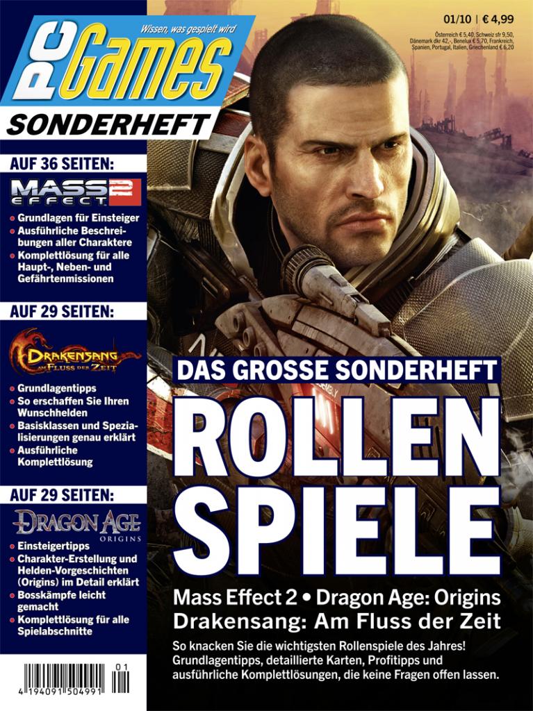 [19/03/2010] Zweimal Bioware, einmal Radon Labs: Wer derzeit Mass Effect 2, Dragon Age oder Drakensang: Am Fluss der Zeit spielt, dem bietet das neue PC-Games-Sonderheft eine wahre Fundgrube an Tipps und Tricks.