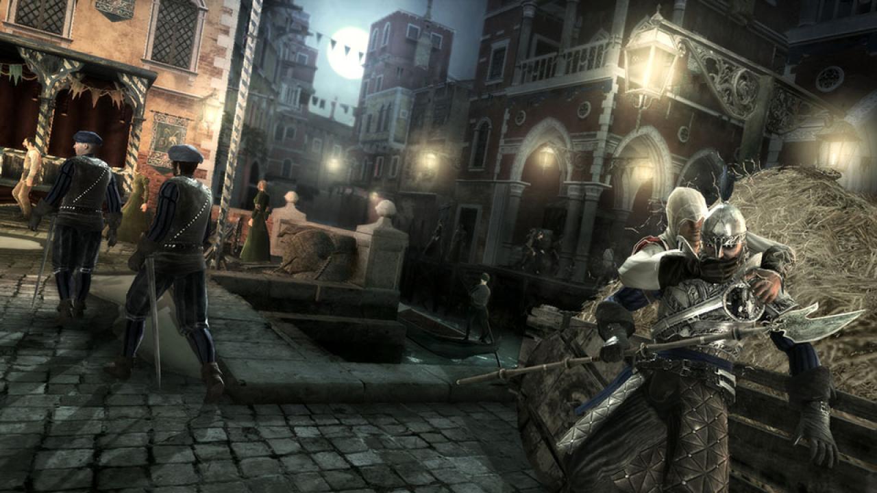 [15/03/2010] Wie so oft darf man auch das Ambiente nicht ausser Acht lassen und Assasin's Creed hat in allen Teilen mehr als genug davon. Sich durch historische Städte voller Leben und kleiner Details zu schwingen ist auf jeden Fall auch sehr schön anzusehen. Dabei kann man auch noch historisch korrekte Personen verschwinden lassen, das lässt ein gutes Feeling aufkommen!