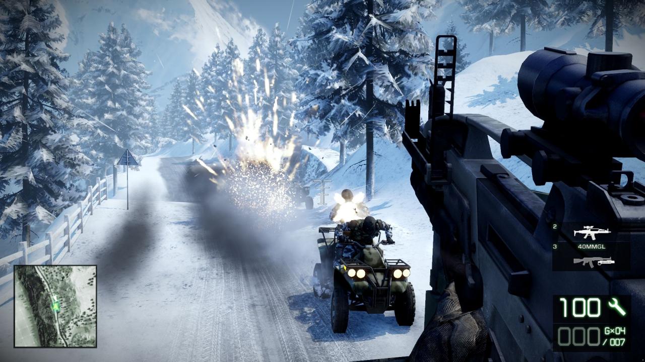 [01/03/2010] Bad Company 2 nutzt immer wieder geskriptete Sequenzen, um Ihnen den Schweiß auf die Stirn zu treiben.