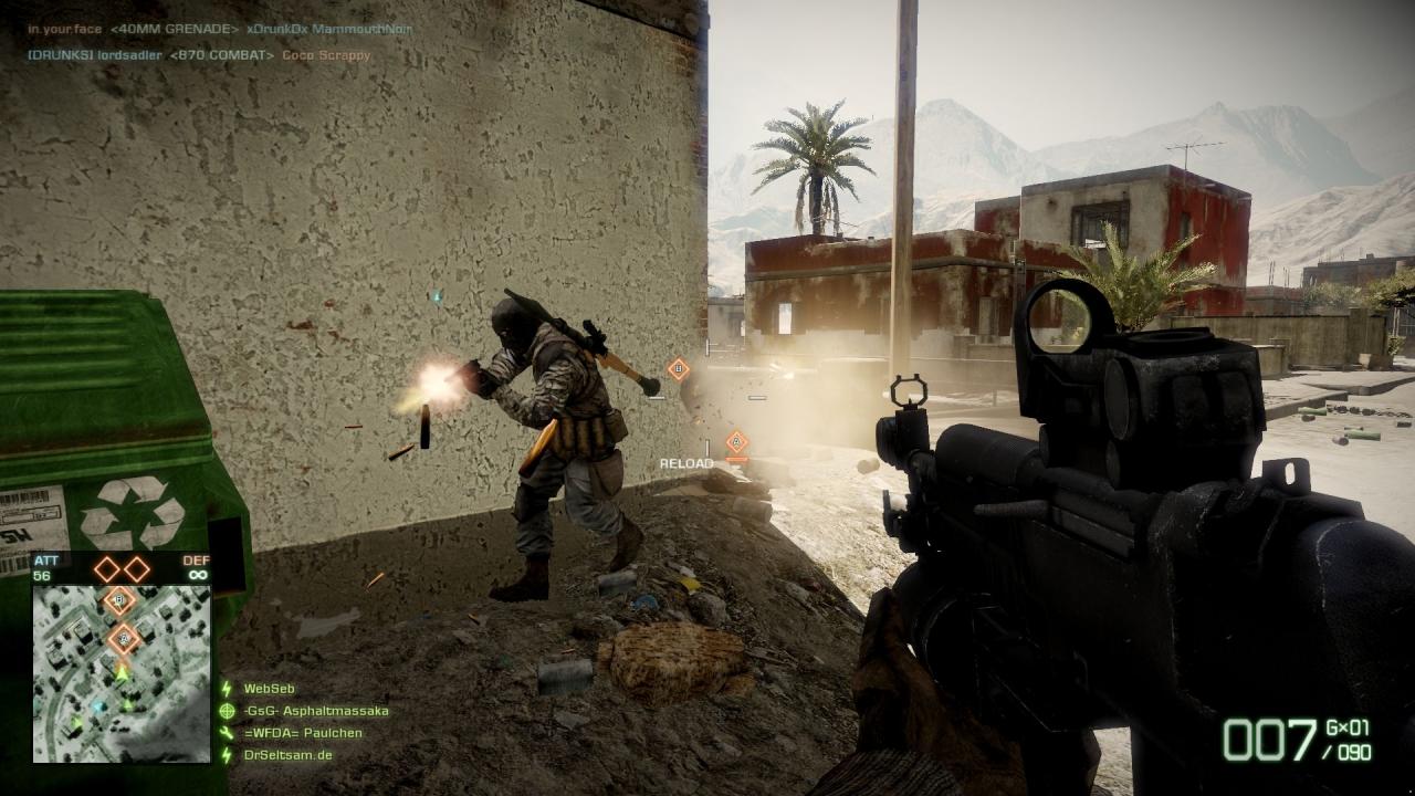 [30/03/2010] Wir zeigen heute die besten Stunts aus Bad Company 2. Beim Battlefield-Ableger kann man schließlich nicht immer nur bierernst spielen. (7)