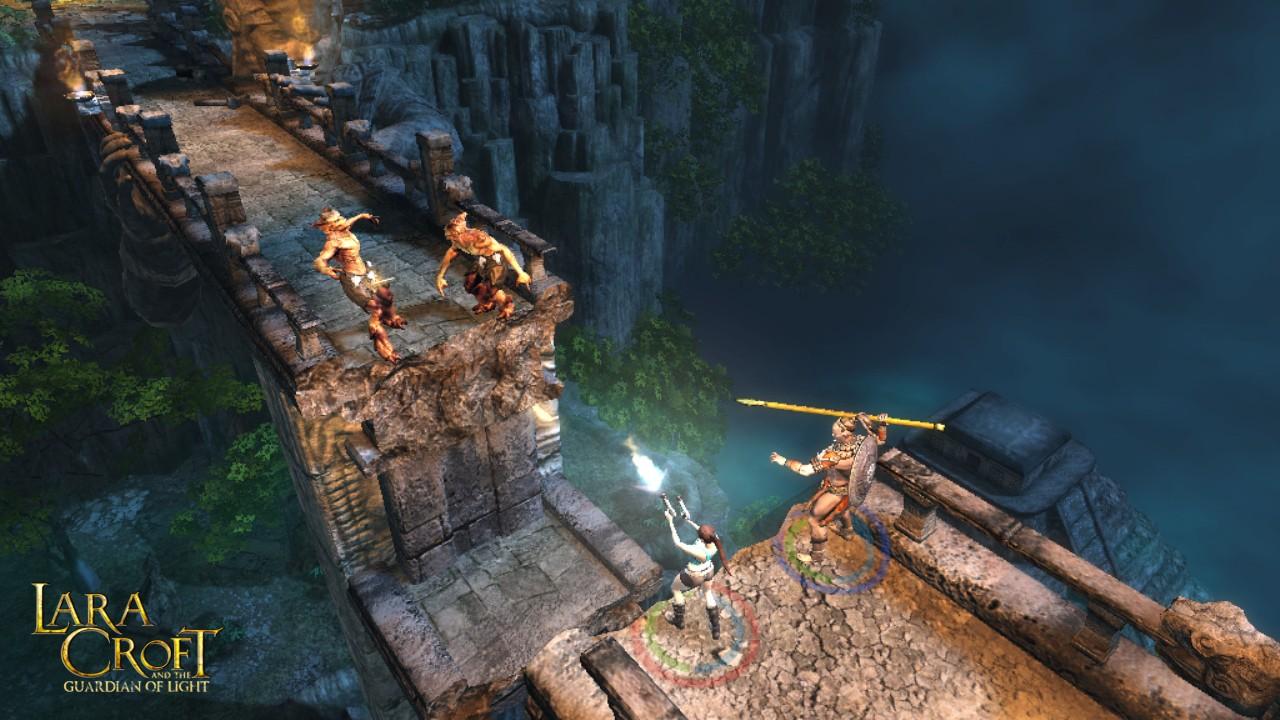 [06/03/2010] Lara Croft: The Guardian of Light - Lara Croft war immer eine Einzelgängerin, in Guardian of Light könnt ihr jedoch auch zu zweit losziehen. Dabei übernimmt ein Spieler die Rolle von Lara, während der andere in die Haut eines 2.000 Jahre alten Maya-Kriegers schlüpft.