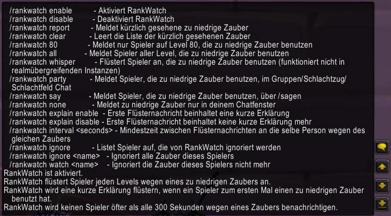 [12/03/2010] RankWatch für World of Warcraft.