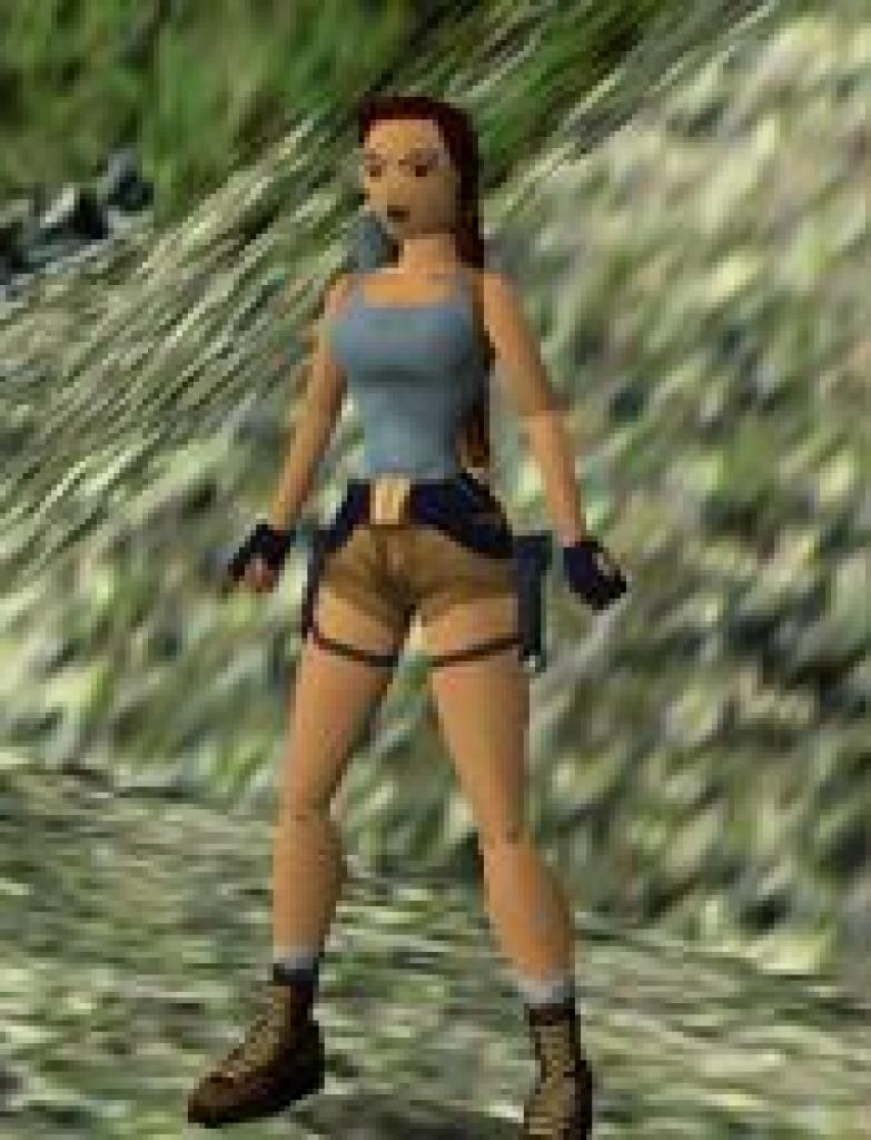 [15/04/2010] Grünes T-Shirt, kurze Hosen und die Tomb-Raider-typischen Doppelpistolen prägen bis heute das Bild von Lara Croft.