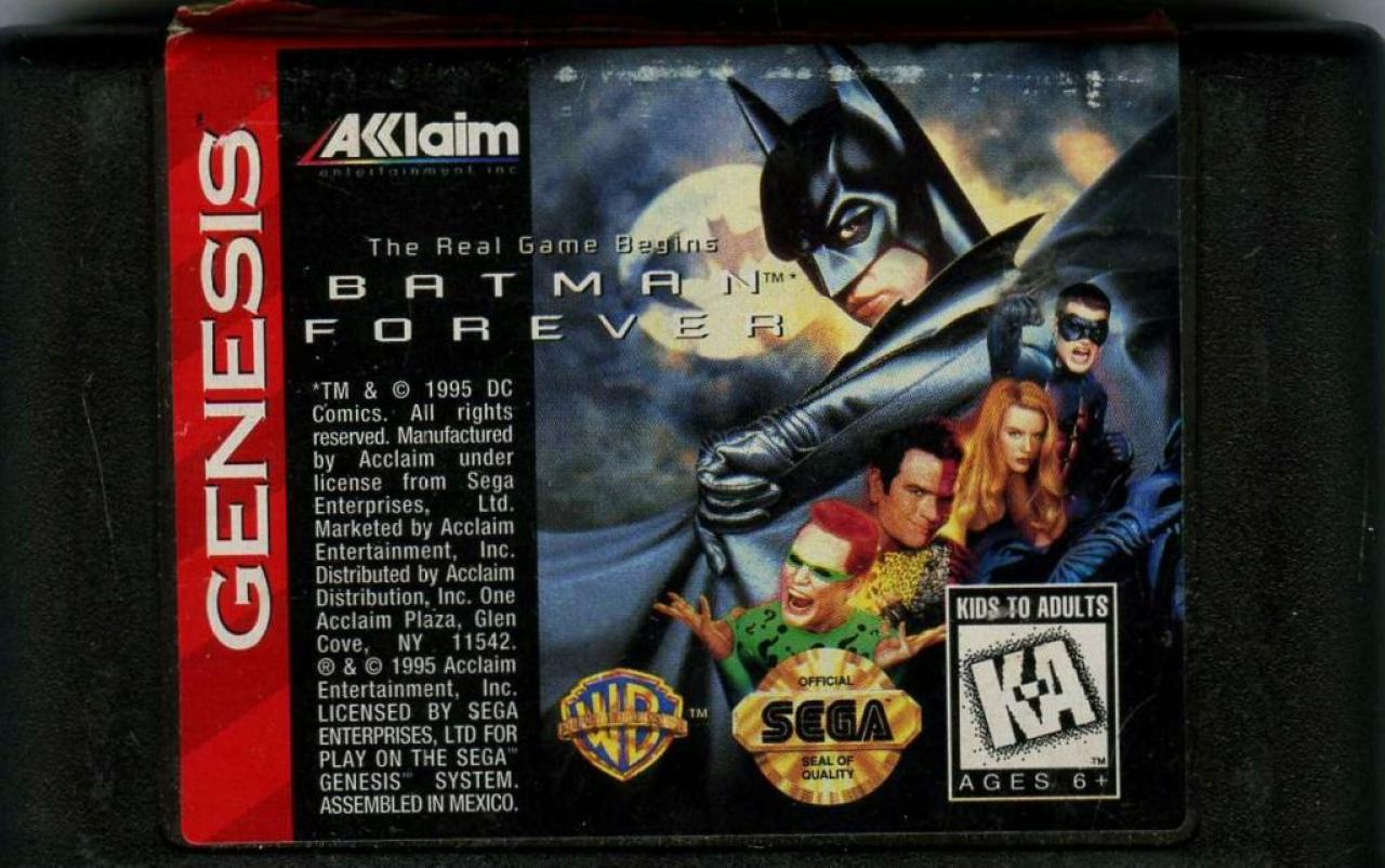 [20/04/2010] Batman Forever - Durchschnittswertung: 47 Prozent - Lausige Animationen und ein grausiges Gameplay bescheren dem Titel magere Wertungen. Wenn dem Spieler in einem Gefecht nur übrig bleibt, eine Taste zu hämmern, bedeutet das den Spielspaß-Tod.