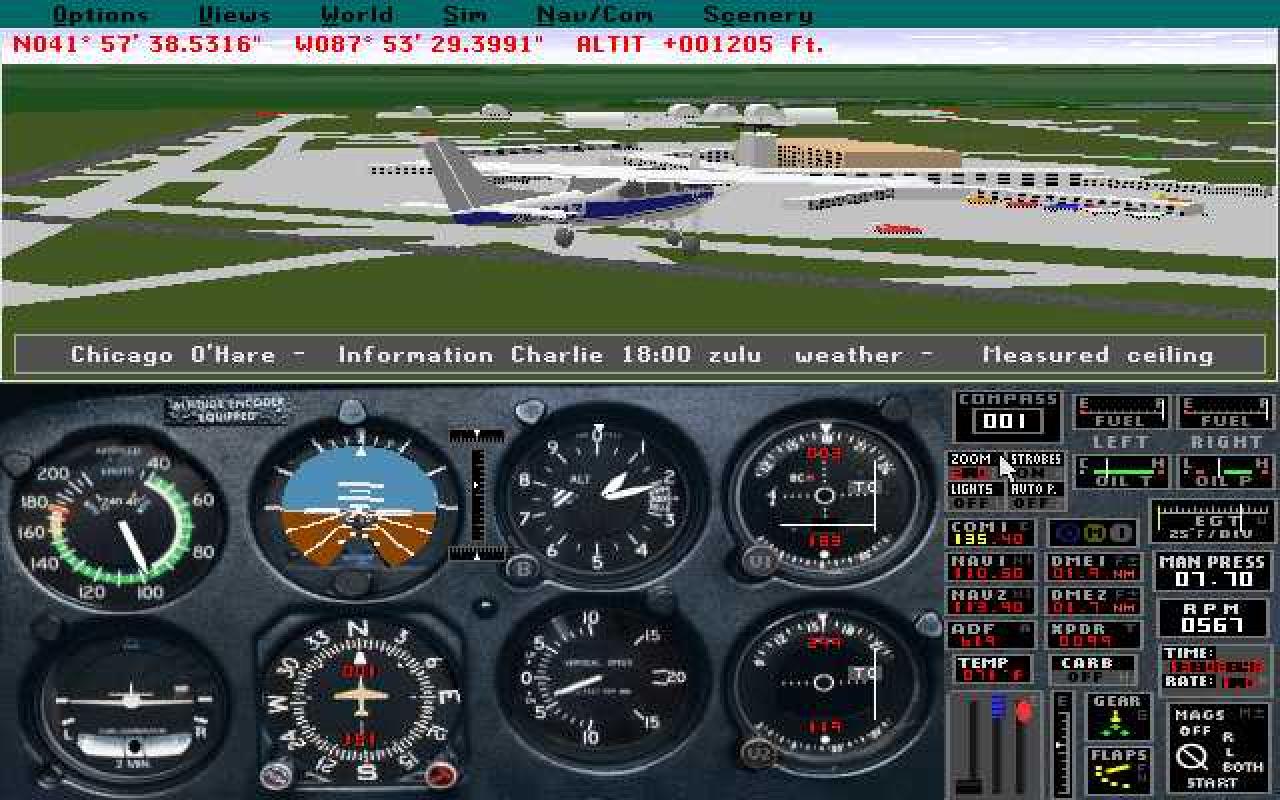 [01/04/2010] Erst einige Zeit nach dem Release konnten die damaligen Computer die volle Leistung des Simulators ausschöpfen.