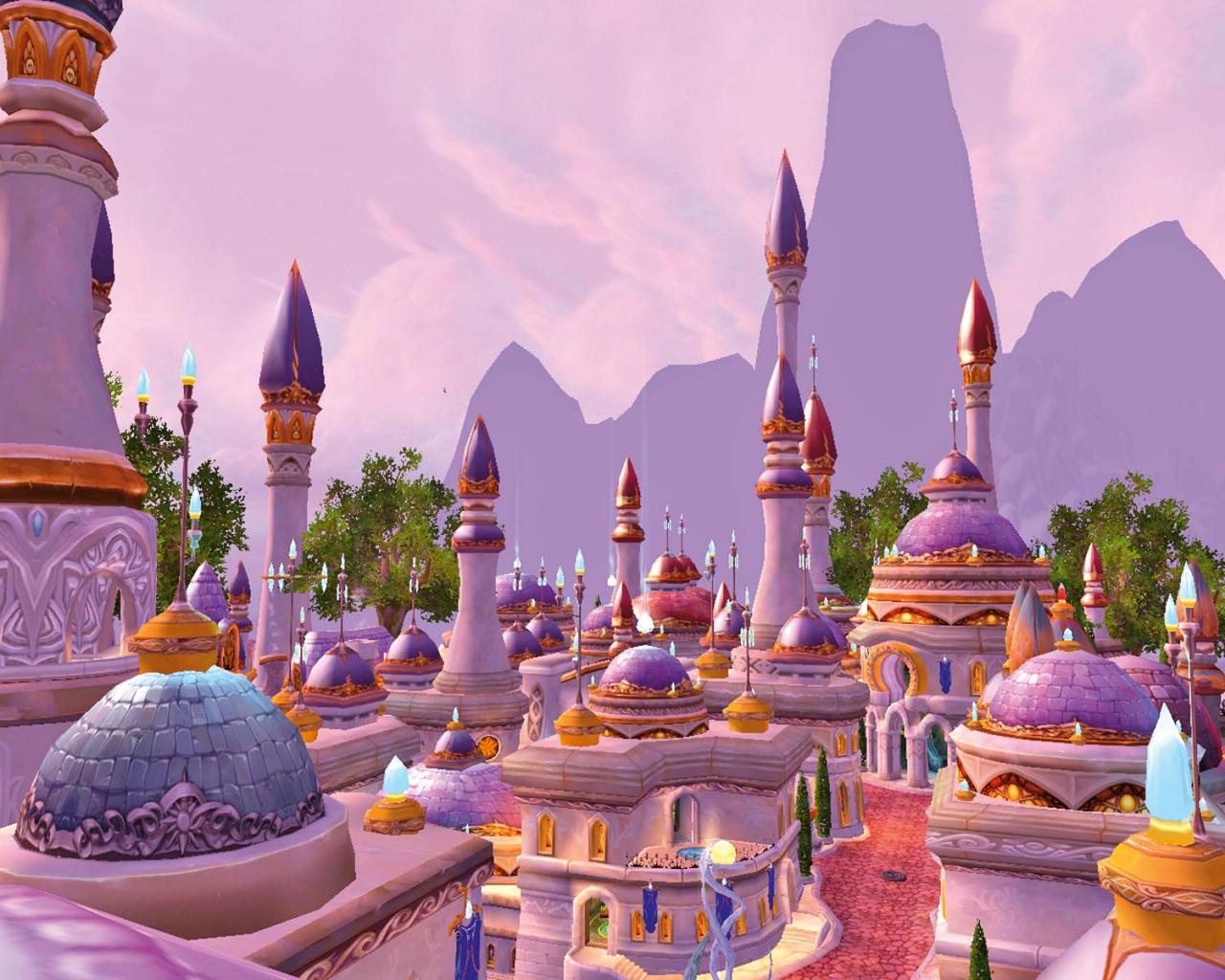 [26/04/2010] Dalaran, Hauptstadt Nordends hoch oben in der Luft.