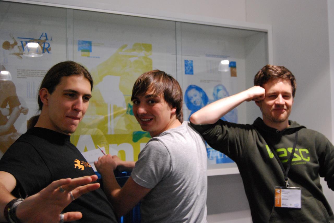 [31/05/2010] Die Veranstalter: Florian Bergmann (mitte) und Alexander Zacherl (rechts).