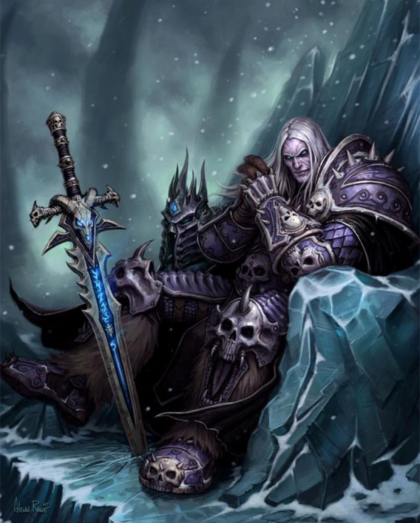 [14/05/2010] Der einstige Menschenprinz verriet sein Volk und verwandelte sich zum Herrscher über die untote Geißel: Lichkönig Arthas (WarCraft 3: The Frozen Thorne, World of WarCraft)