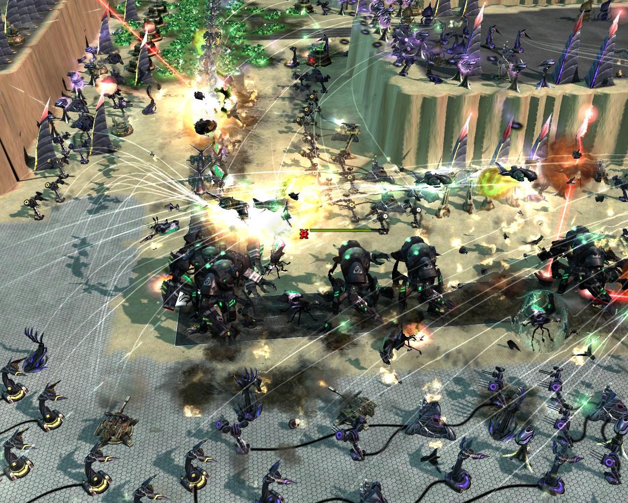 [26/05/2010] Epic Tower Defence für Command and Conquer: Kanes Rache - Die KI schickt nacheinander immer größer wachsende Gegnerwellen auf den Spieler. Am Ende drohen massenhaft Helden-Einheiten wie der Redeemer.