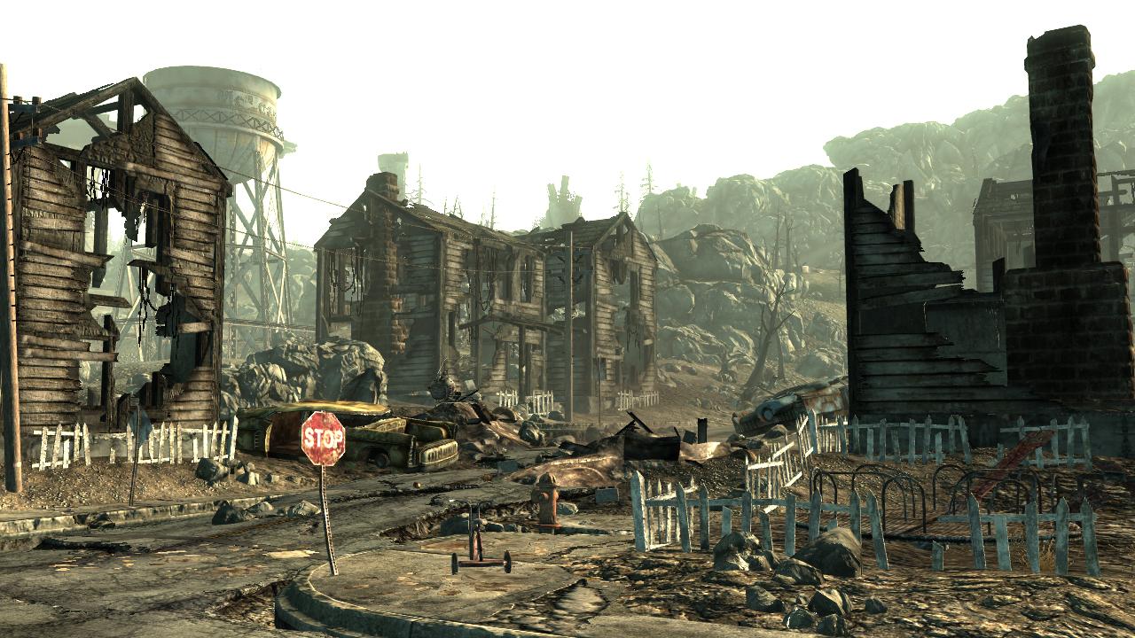 [27/05/2010] Möglicherweise wie hier? Die Folgen der Apokalypse gehören in Fallout 3 zum Alltag. Freuen kann man sich im Fallout-Universum dennoch über die Ruhe.