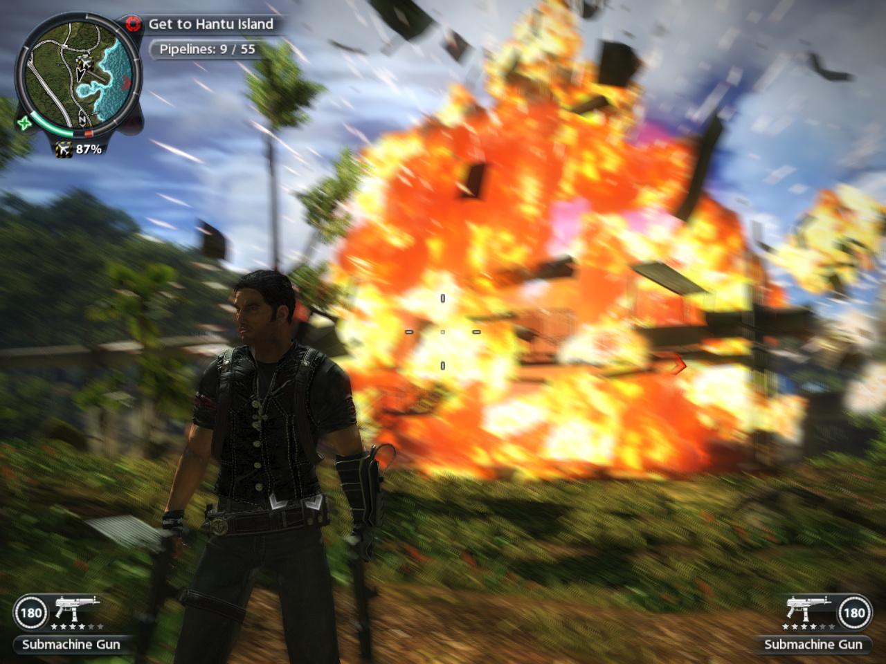 [21/05/2010] 7 - Just Cause 2: Auf dem paradiesischen Inselreich Panau kann man auch ohne Cocktails und Longdrinks viel Spaß haben - den abwechslungsreichen und höchst actionreichen Missionen sei Dank. Das Sahnehäubchen ist die wunderschöne Grafik.