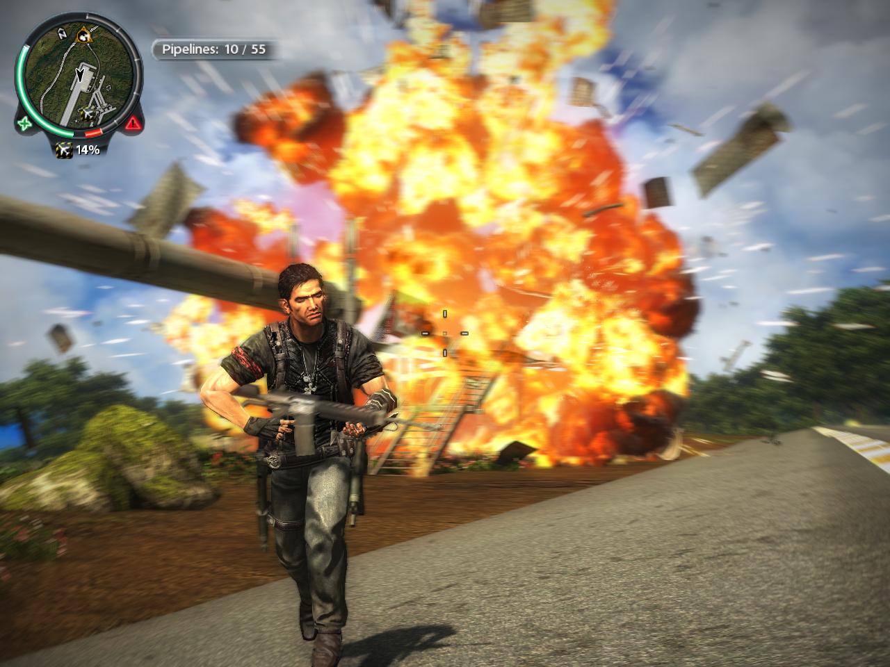 [21/05/2010] 7 - Just Cause 2: Auf dem paradiesischen Inselreich Panau kann man auch ohne Cocktails und Longdrinks viel Spaß haben - den abwechslungsreichen und höchst actionreichen Missionen sei Dank. Das Sahnehäubchen ist die wunderschöne Grafik.