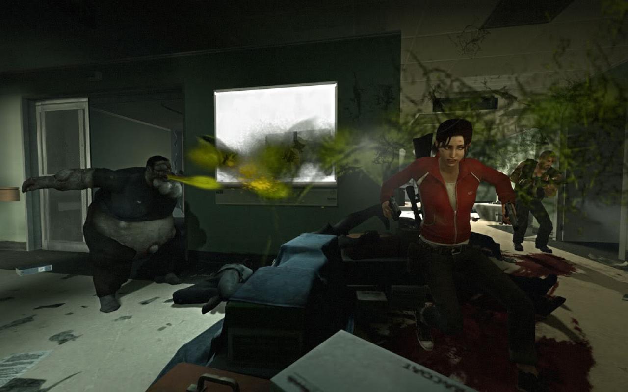 [18/05/2010] Left 4 Dead 2: Boomer - Hier haben wir den Fettsack bei seiner Lieblingsbeschäftigung erwischt: beim Kotzen! In Verbindung mit seinem Look, wird er so nicht wirklich viele Freunde finden. Genau richtig für einen Zombie!
