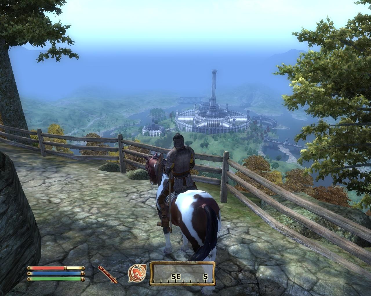 [31/05/2010] The Elder Scrolls 4: Oblivion - Im Gegensatz zu Two Worlds war es in Oblivion nicht möglich, einen Kampf vom Pferd aus auszutragen. Hier galt der Gaul lediglich als Fortbewegungsmittel.
