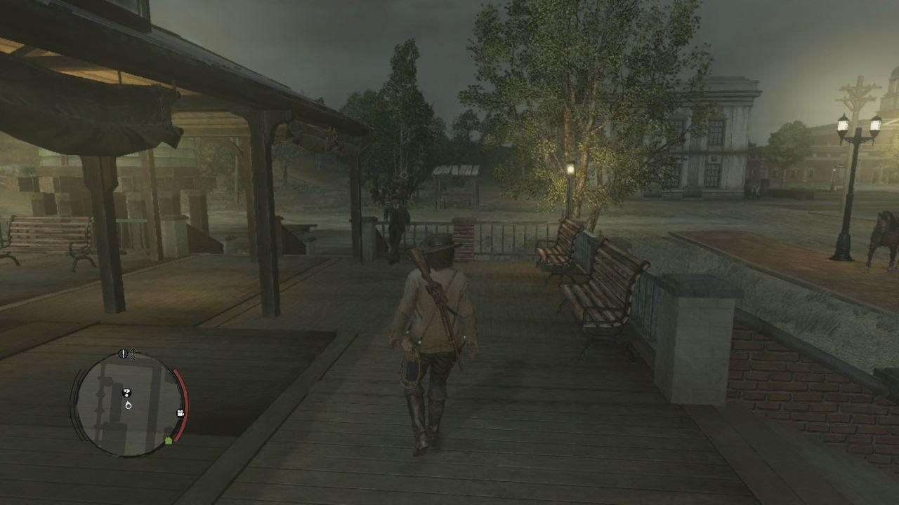 [25/05/2010] Um den Abspann von Red Dead Redemption zu sehen, muss erst eine Nebenmission erledigt werden. Um diese zu starten, begebt ihr euch zum Bahnhof nach Blackwater und sprecht dort mit der Person an den Bänken (auf der Karte als Fragezeichen gekennzeichnet).