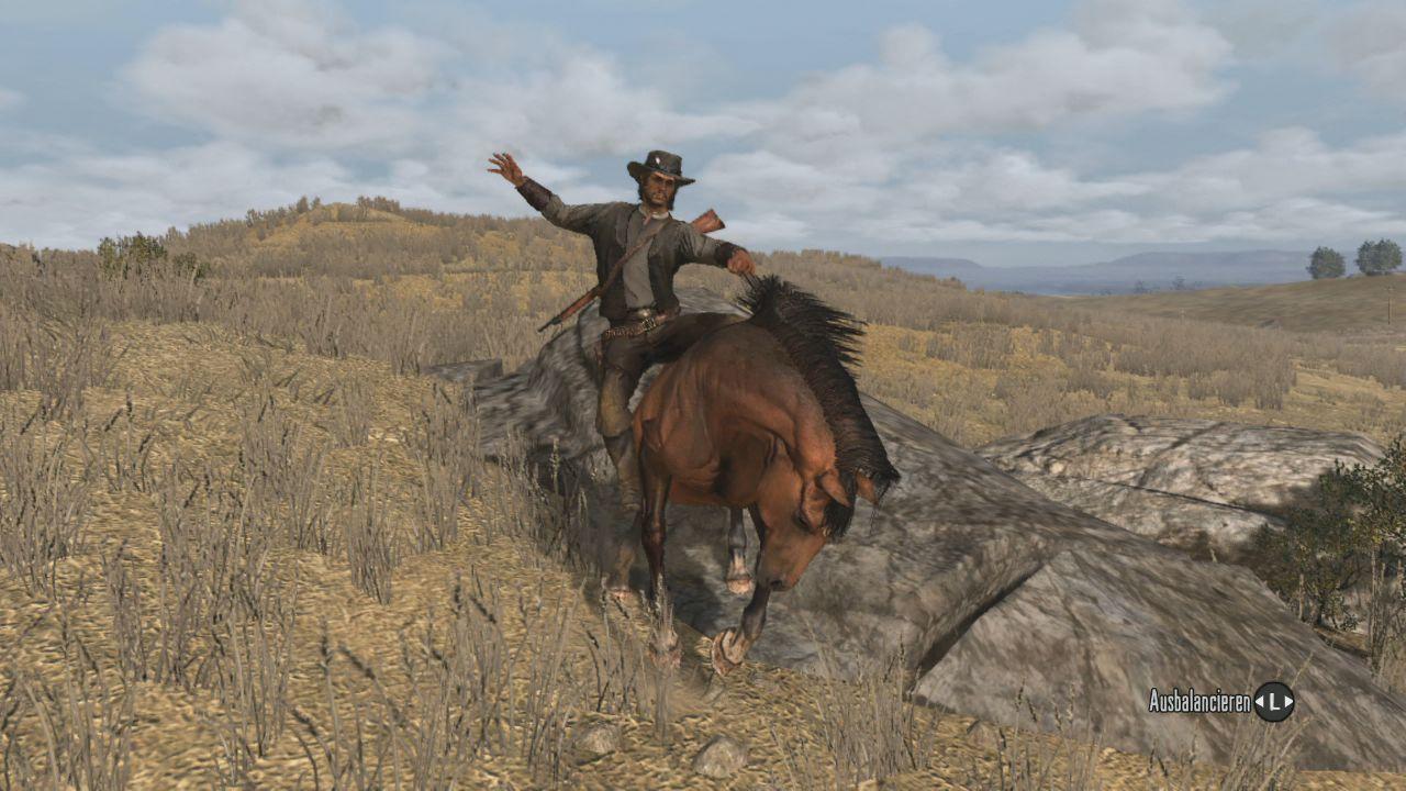 [25/05/2010] Red Dead Redemption - Sie dürfen Wildpferde zureiten, Gegner mit Ihrem Gaul einschüchtern oder den Zossen gar erschießen, um mit Haut und Fleisch Geld zu verdienen.
