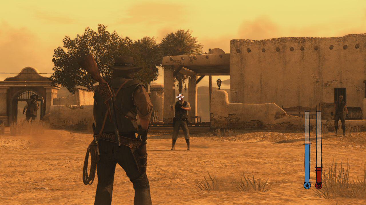 [21/05/2010] In Red Dead Redemption nutzen wir unsere Bullet-Time-Fähigkeit, um Tiere zu jagen, Gegner im Duell zu erledigen oder um während des Pferde-Rennens ein paar enge Kurven zu fahren. Ziemlich praktisch!