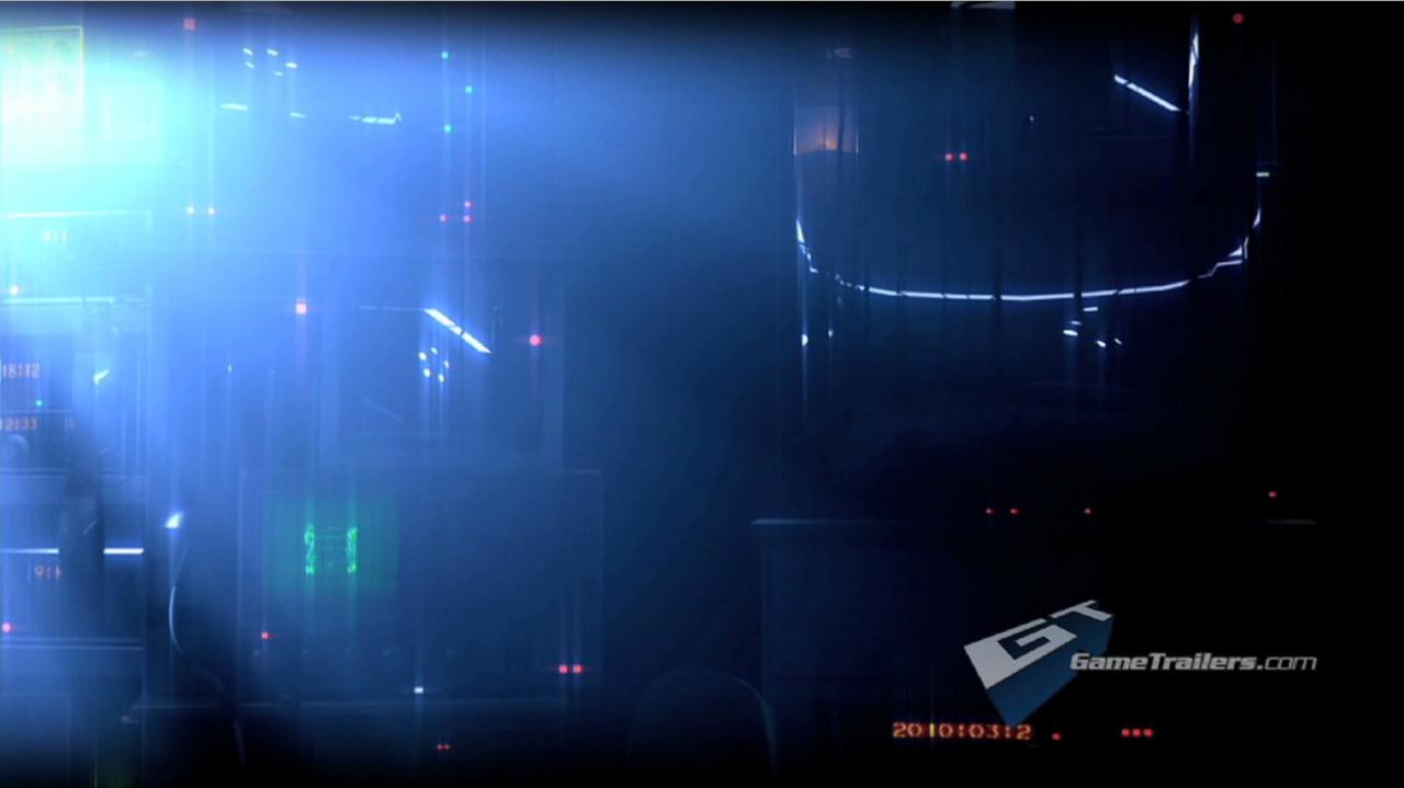 [03/05/2010] In der ersten Sequenz bewegt sich der Charakter, scheinbar sitzend gefesselt, aus der First-Person-Ansicht. Er schaut sich um und sieht unter anderem OP-Besteck. Im Hintergrund spricht eine Stimme: 