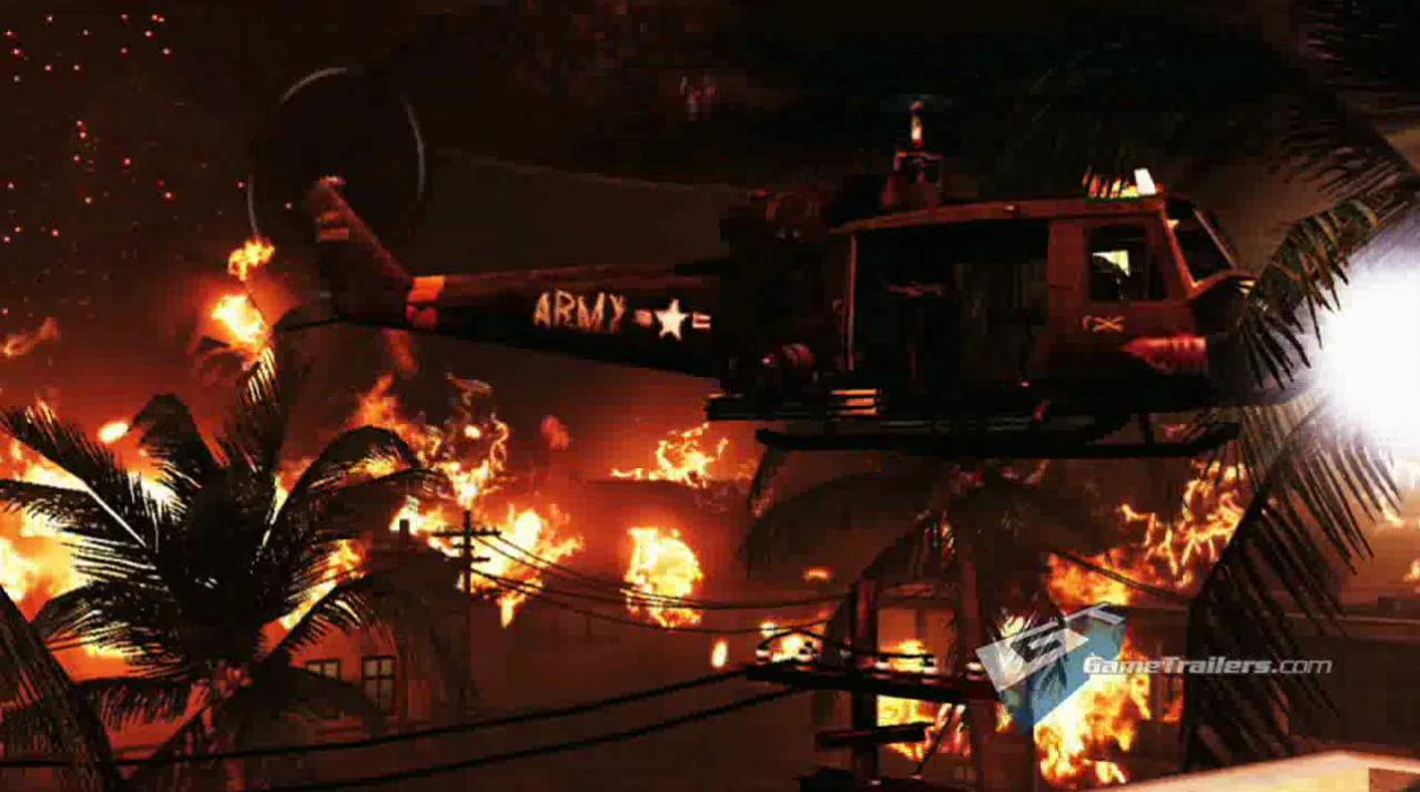 [03/05/2010] Dieses Bild trägt die These des angegriffenen Dorfes. Zuvor ist mögliches Teamplay zu sehen, denn ein Soldat zieht einen verwundeten Kollegen aus der Schussbahn. Gameplay oder Skript? Noch unklar.