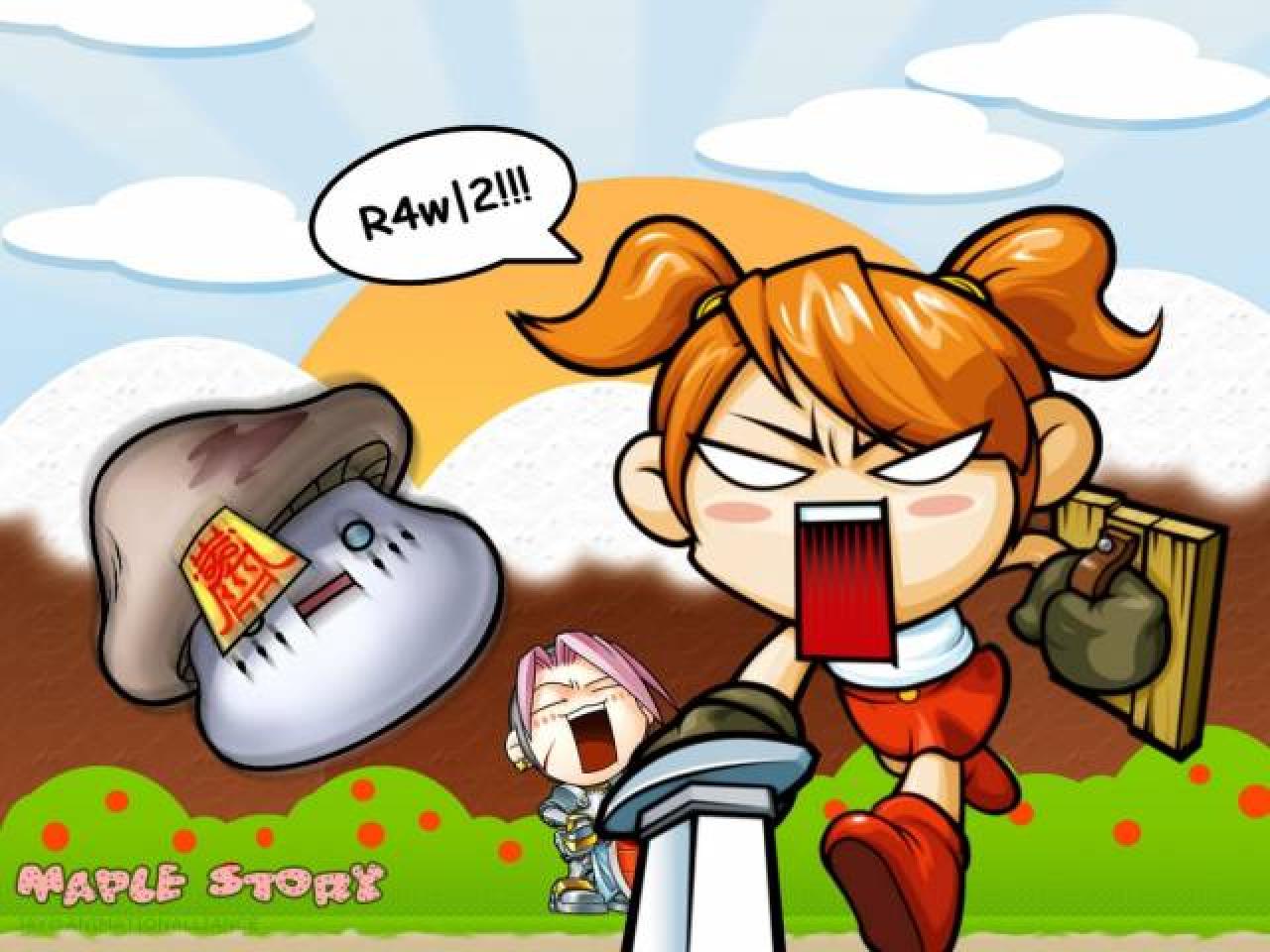 [20/05/2010] Mit den weiblichen Figuren aus Maple Story ist nicht gut Kirschen essen.