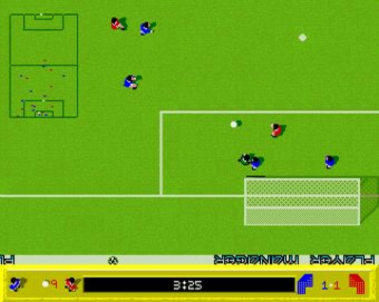 [10/06/2010] Kick Off 2, Amiga 500, 1990. Das äußerst schwer zu kontrollierende Vergnügen überraschte mit einer gewaltigen Spieltiefe. Erstmals klebte der Ball nicht am Fuß des Spielers, sondern musste durch ständiges Antippen in die gewünschte Richtung gebracht werden. Die Kick-Off-Serie war eine der ersten Fußball-Reihen, bei denen man gezielt foulen konnte.
