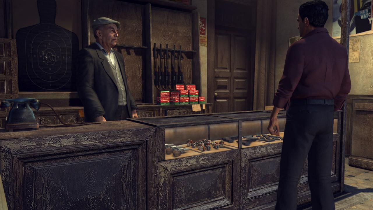 [16/06/2010] Shops: Das ist ein Beispiel-Screenshot aus Mafia 2. In belebten und realistischen Städte-Nachbauten sollen Geschäfte die Bedürfnisse aller Menschen versorgen. Viel zu oft macht es aber den Eindruck, als ob sich die gesamte virtuelle Wirtschaft nur um euch dreht. Praktisch, aber komisch, nicht wahr?
