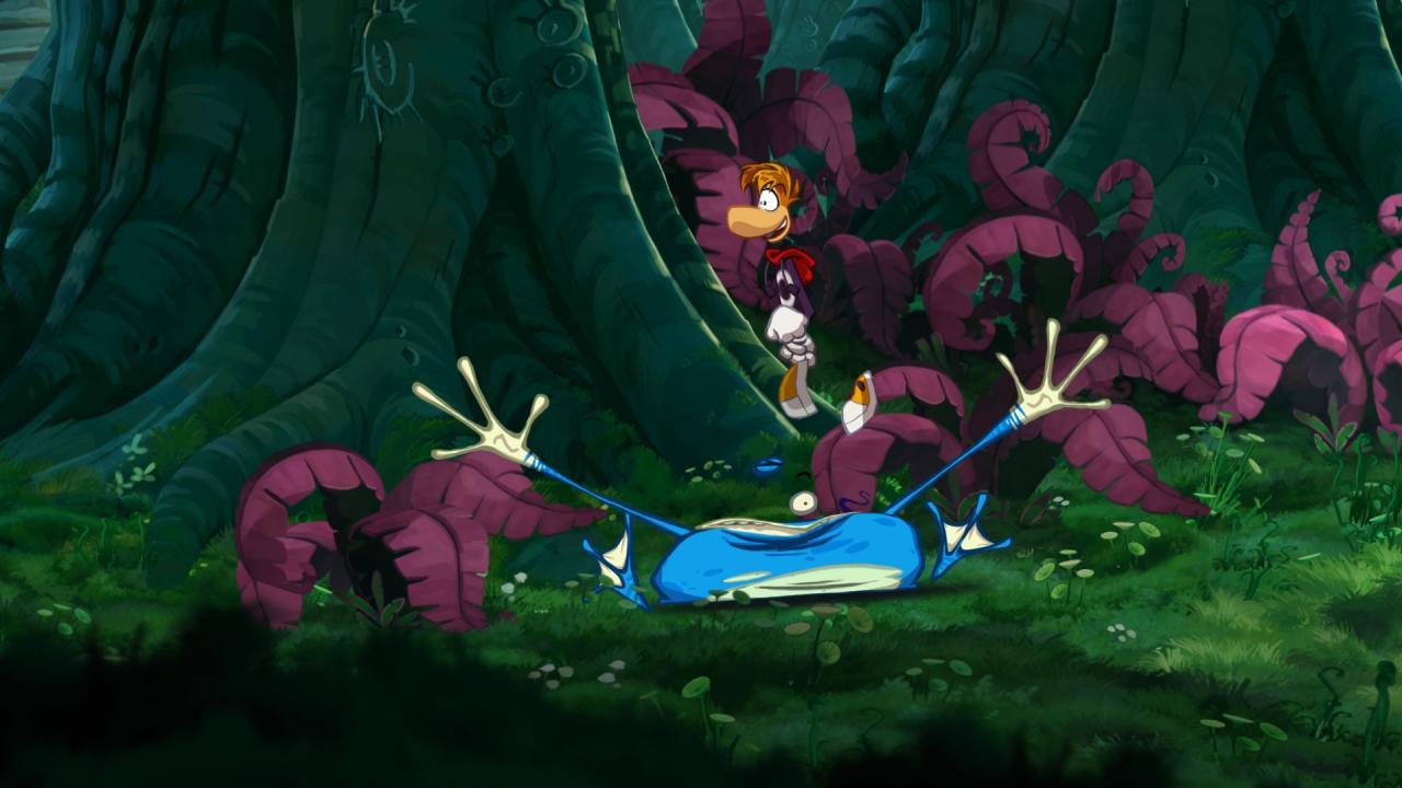 [17/06/2010] Rayman Origins hüpft auch auf die PS Vita. Dank des OLED-Displays wirken die Farben knackig scharf.