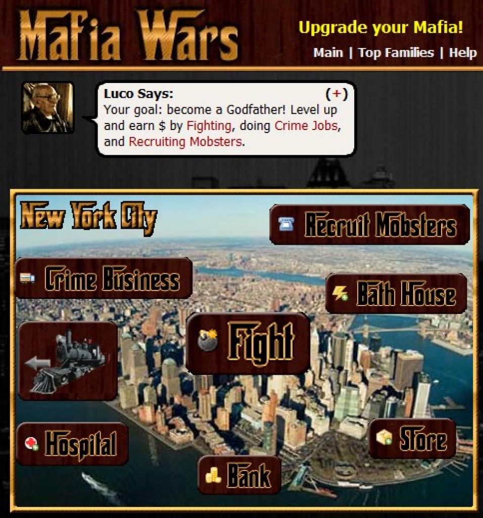 [30/06/2010] Platz 6: Mafia Wars ist ein textbasiertes Gangsterspiel. 23,9 Millionen Spieler probieren sich im Al Capone-Universum.