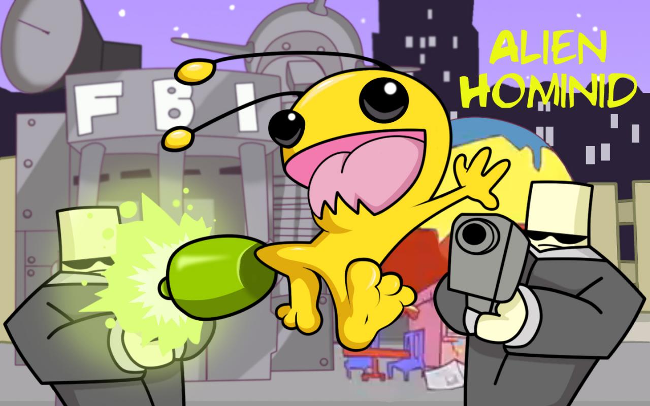 [11/06/2010] Alien Hominid begann als Flash-Game und wurde später auf die Konsolen portiert. Das kleine gelbe Wesen überzeugt besonders durch sein witziges Aussehen.