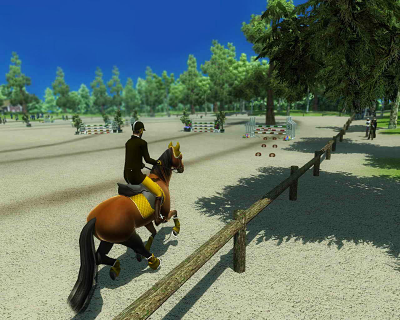 [04/06/2010] Isabell Werth Reitsport - Was wäre eine Galerie mit Pferden ohne eine Reitsport-Simulation? Hier verkommt das Gaul zum Sportgerät - mehr dürfen Sie nicht damit anstellen, denn Kämpfe gibt's hier nicht.