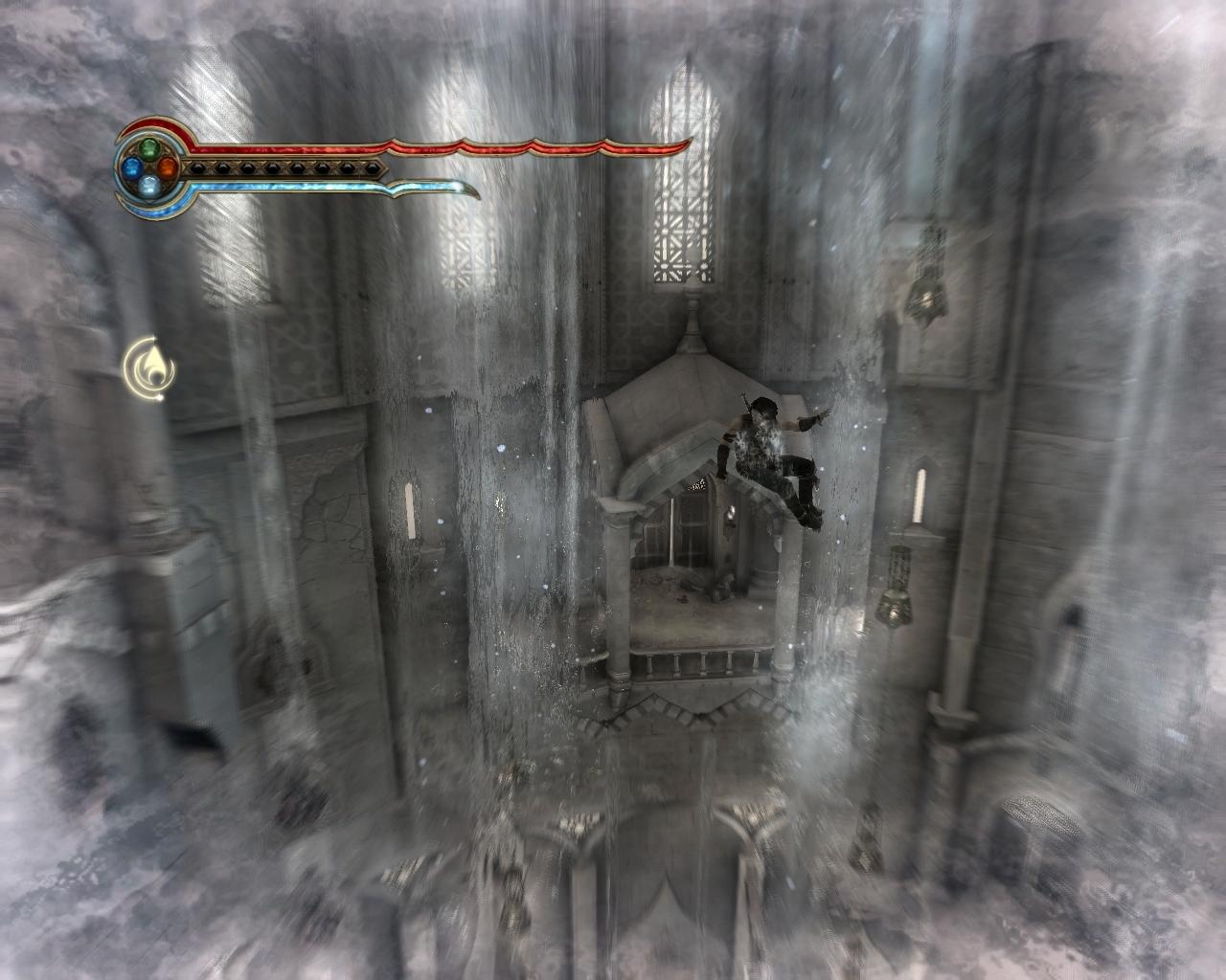 [10/06/2010] Gegen Spielende warten einige fordernde Sprungkombinationen auf den Spieler. Doch keine Sorge: Die vergessene Zeit wird nie so knifflig wie etwa Warrior Within.