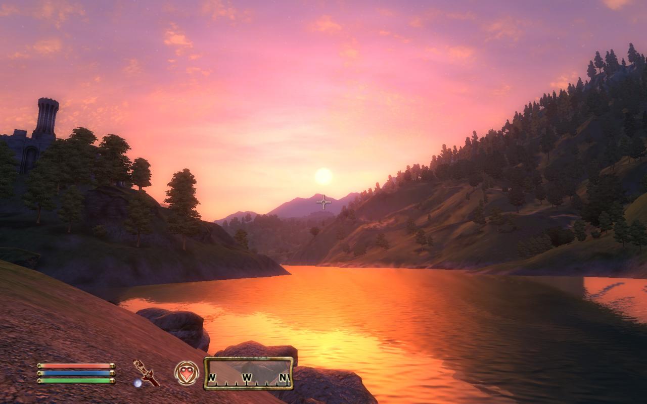 [02/06/2010] Sonnenuntergang in The Elder Scrolls 4: Oblivion.