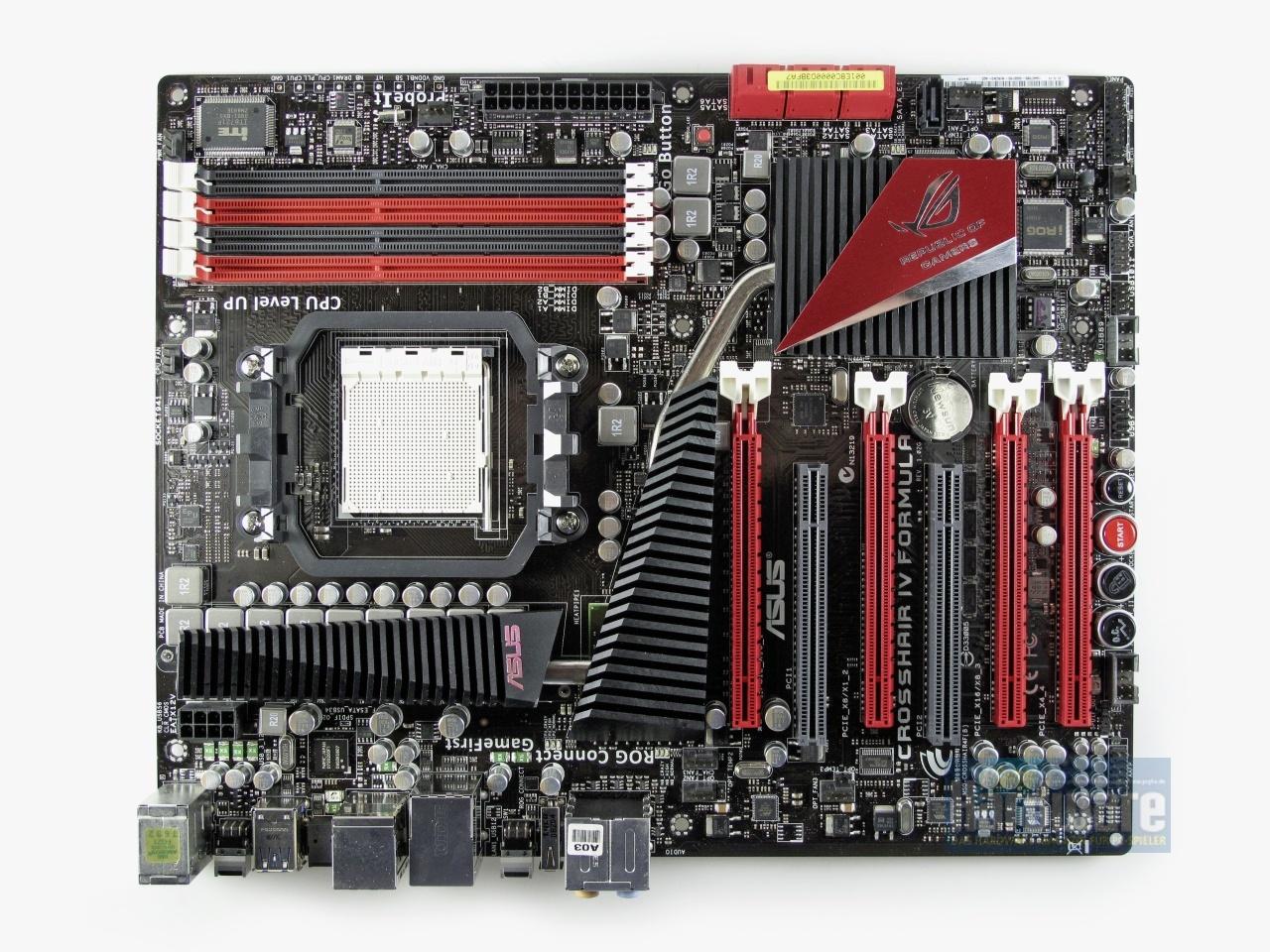 [30/07/2010] Für den Sockel AM3 gehört das Asus Crosshair IV Formula zu den Hinguckern