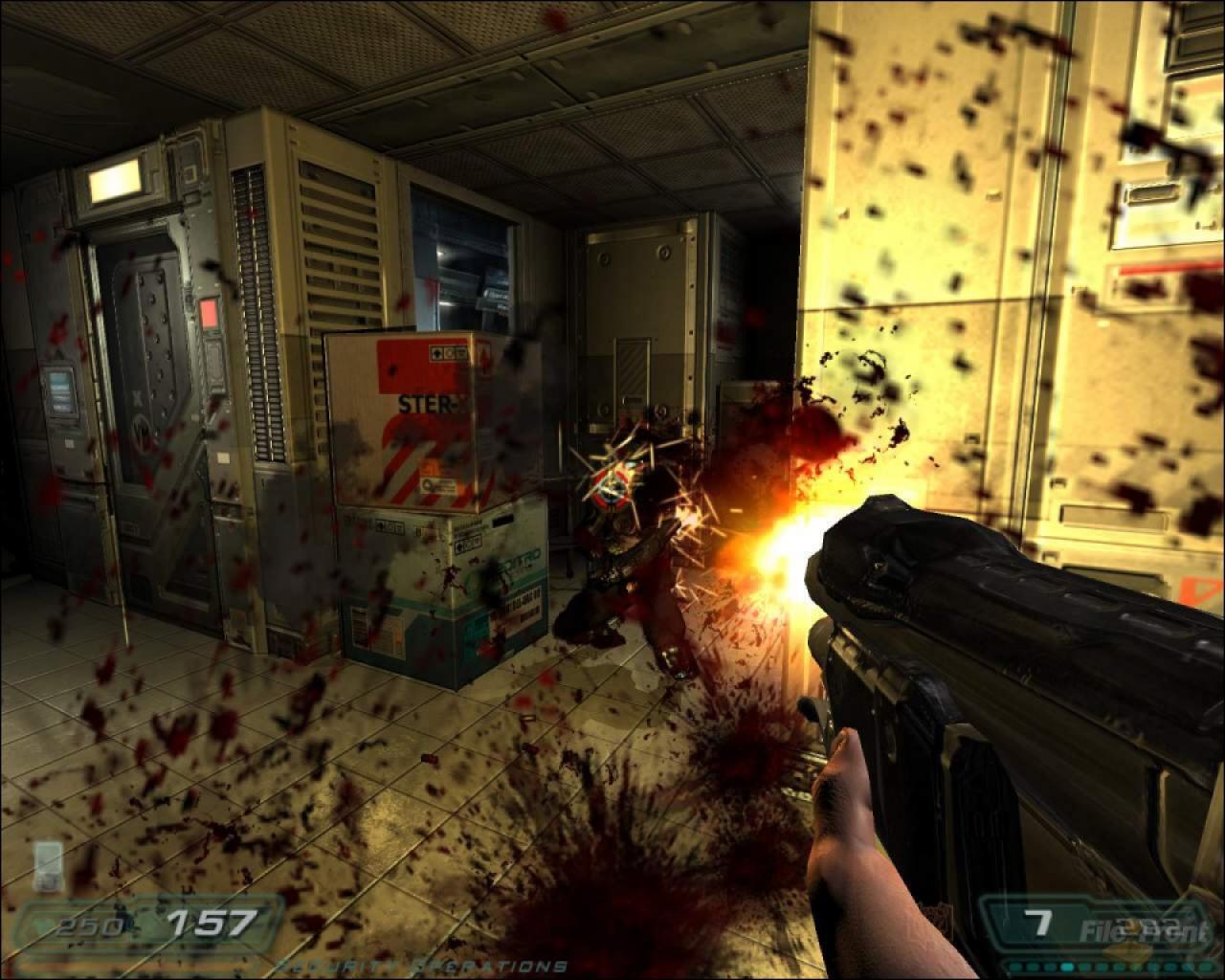 [20/07/2010] Doom 3: Rygels Extreme Quality Mod verbessert die Optik des Ego-Shooters merklich. Besonders deutlich stechen die verbesserten Bodentexturen hervor.