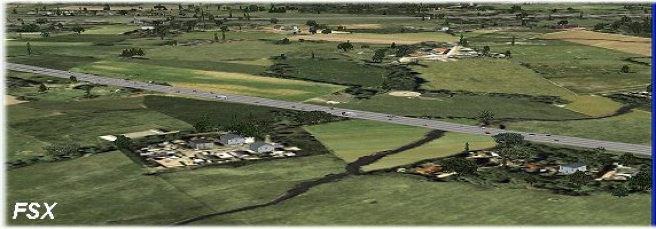 [20/07/2010] Flight Simulator X: In der normalen Grafik-Version wirken Landschaften wie frühe, schlechte Aufnahmen bei Google Earth. 